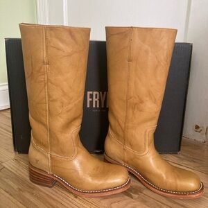 Frye Campus Boots Banana Leather